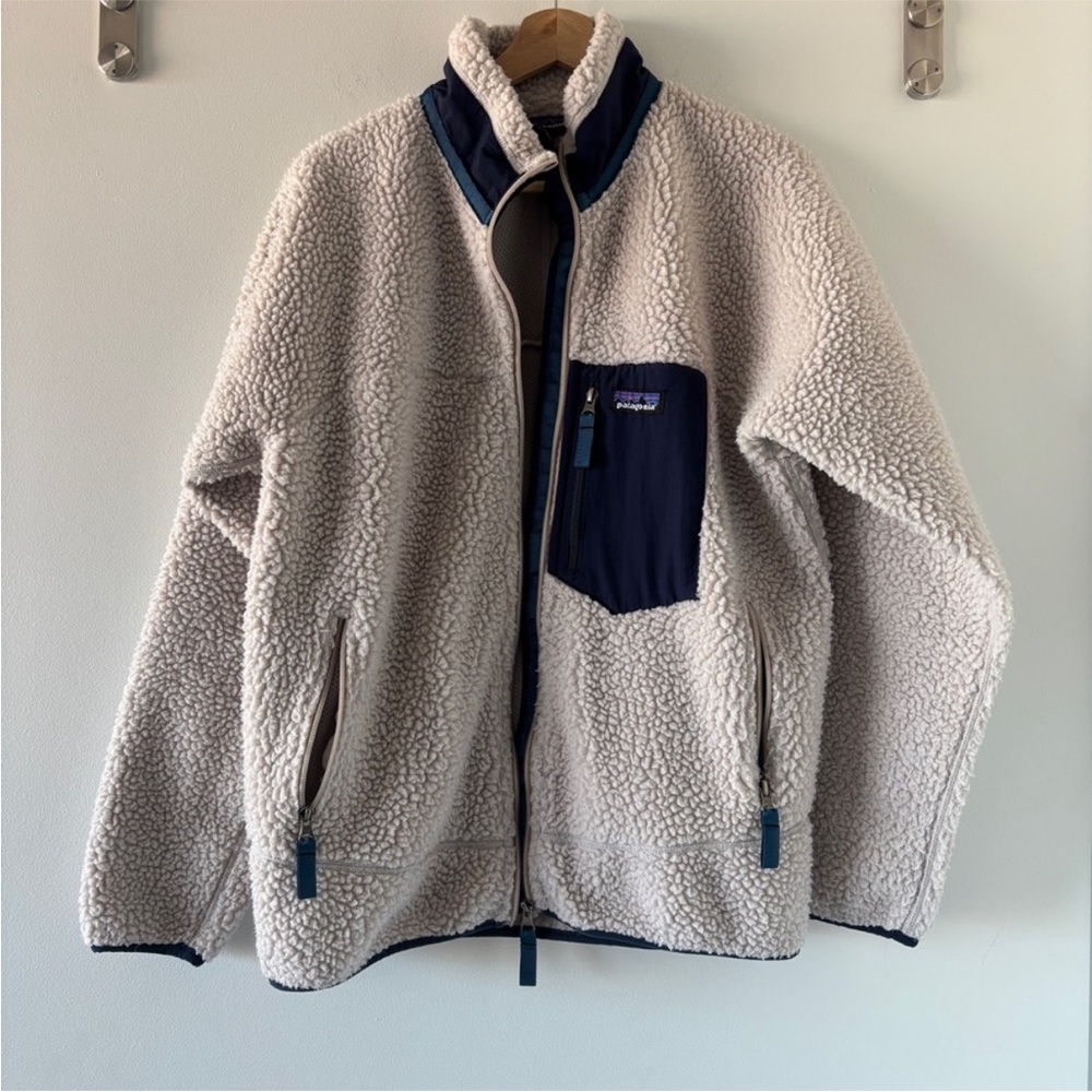 Patagonia Retro X Sherpa Fleece Zip Up Jacket Deep Pile L - Picture 5 of 7
